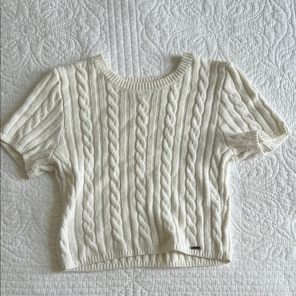 Hollister Off-White Knit Sweater